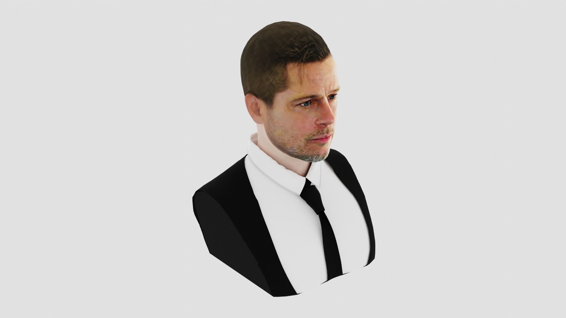 Brad Pitt 3D print model_1
