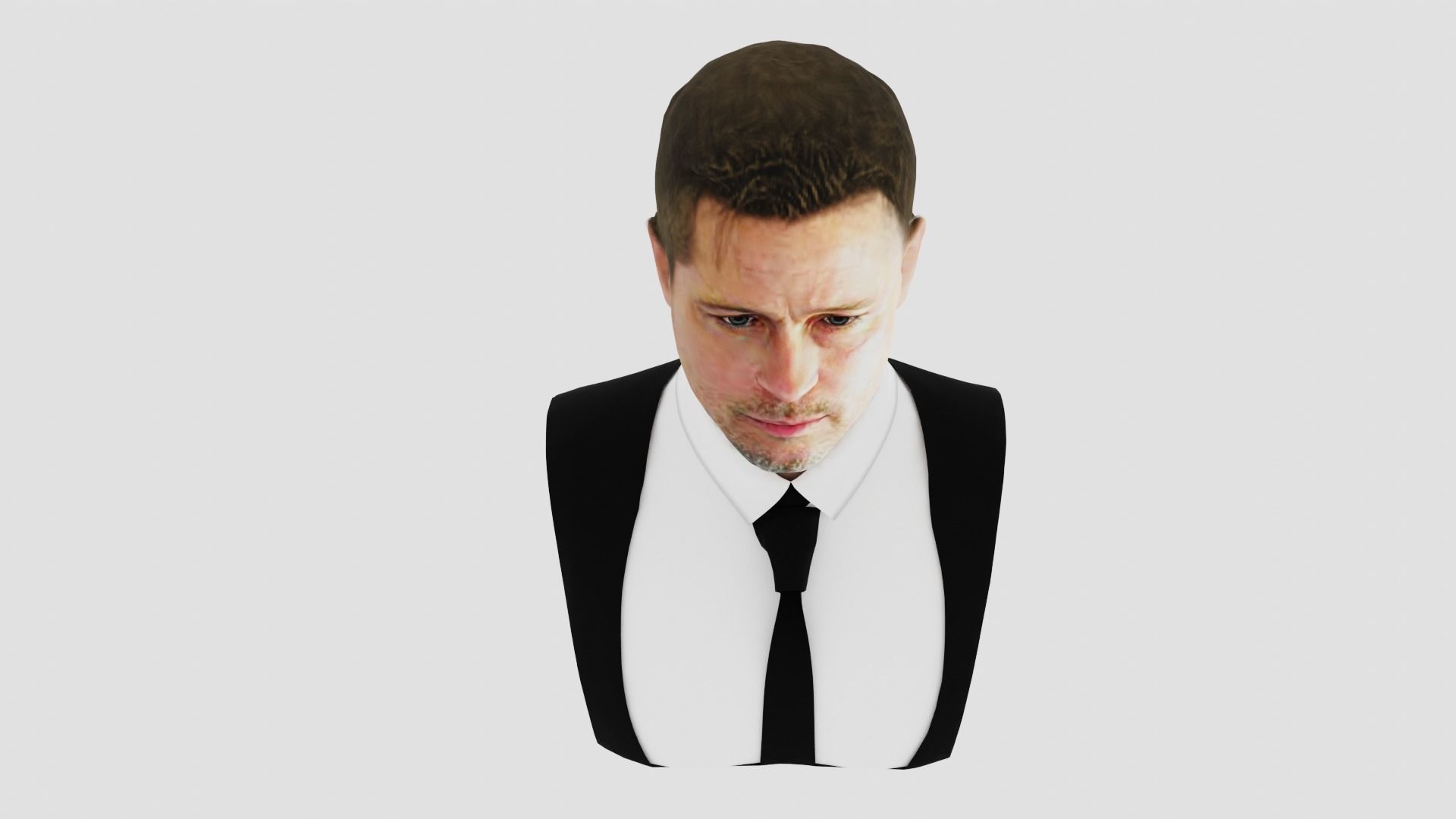 Brad Pitt 3D print model_5