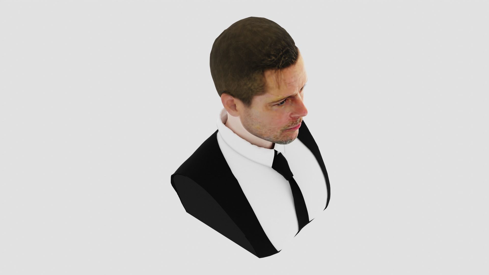 Brad Pitt 3D print model_3