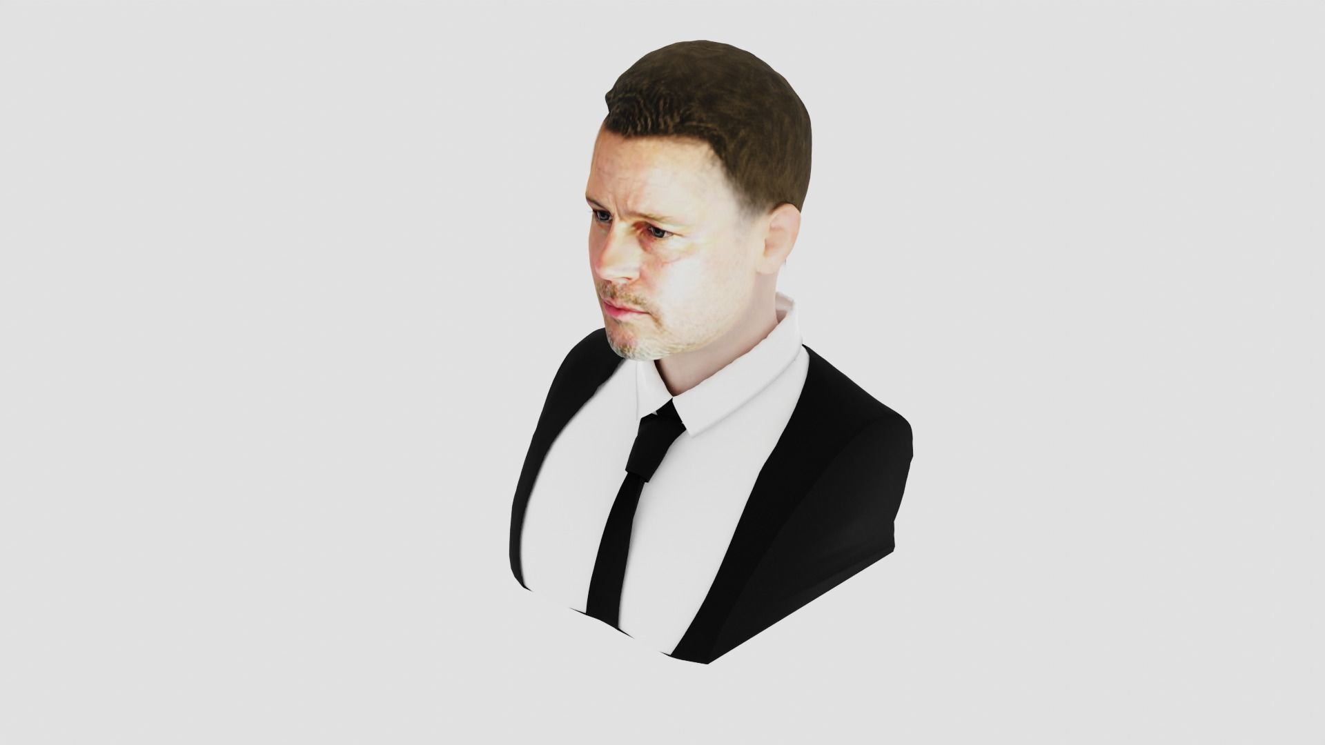 Brad Pitt 3D print model_2