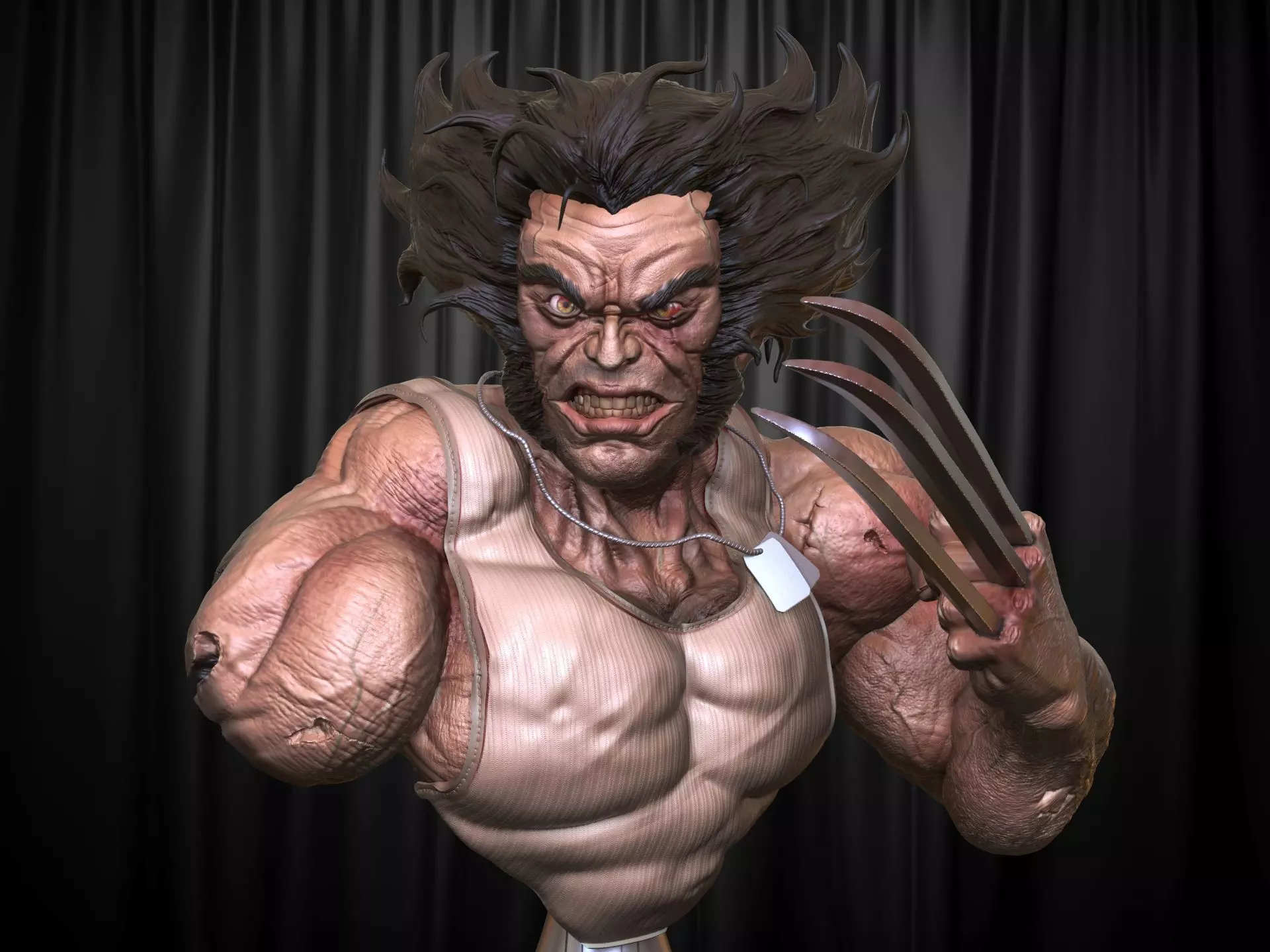Logan Bust 3D print model