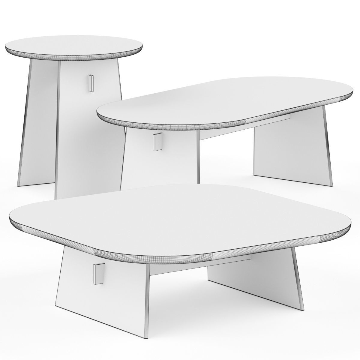 Natuzzi Italia ADAM Coffee Tables 3D model_1