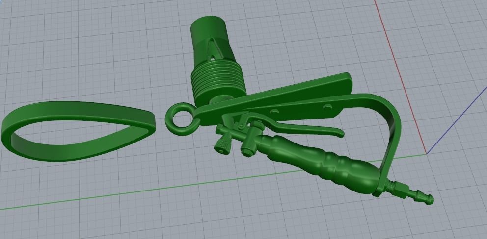Pendant in the form of a burner Model 1704 3D print model_3
