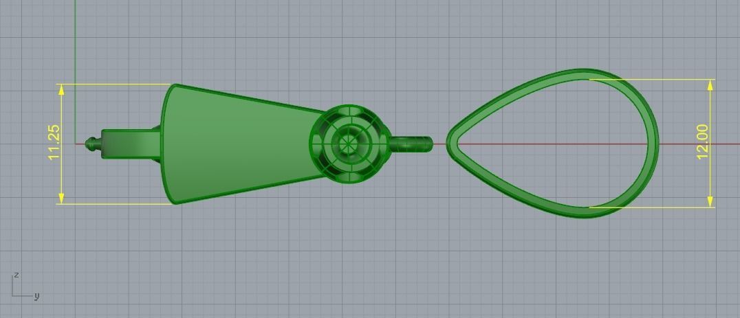 Pendant in the form of a burner Model 1704 3D print model_7