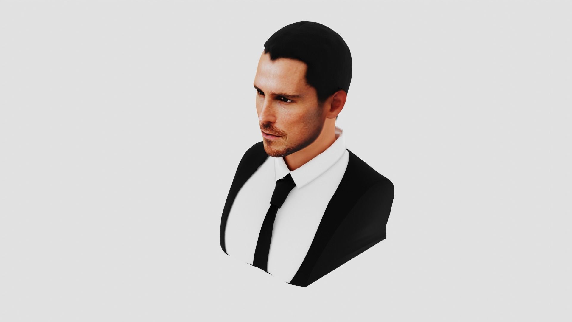Christian Bale 3D print model_2