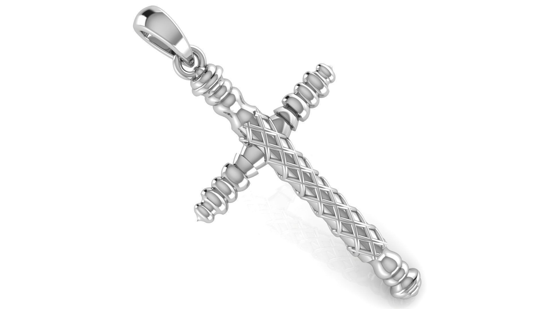 CROSS PENDANT CR146 3D print model_1