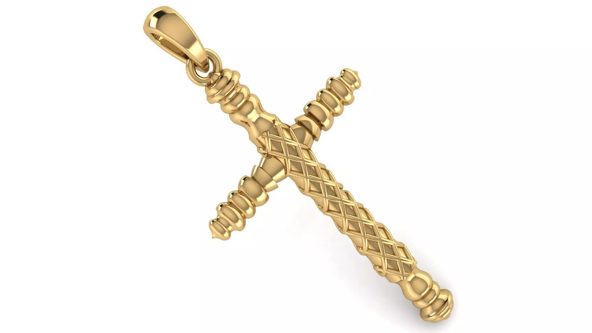 CROSS PENDANT CR146 3D print model_0