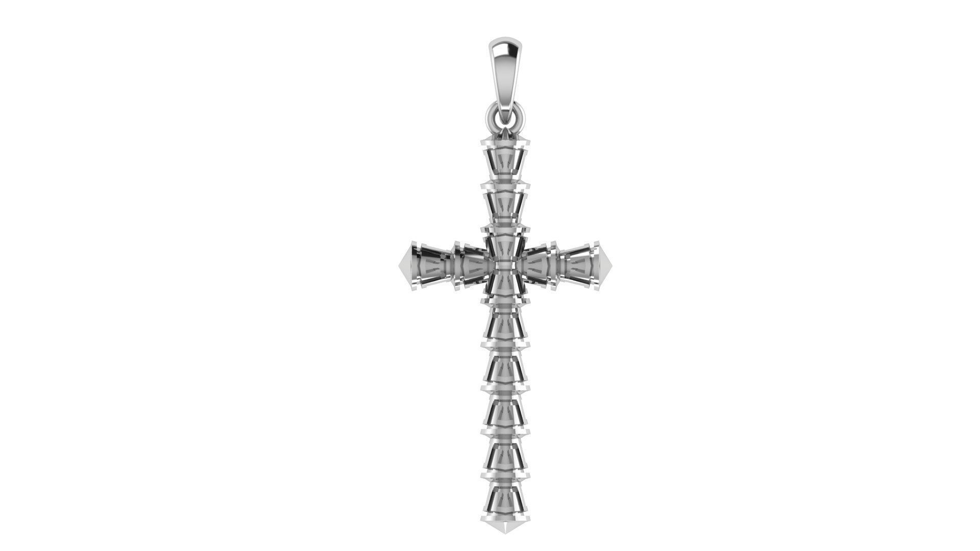 CROSS PENDANT CR149 3D print model_4