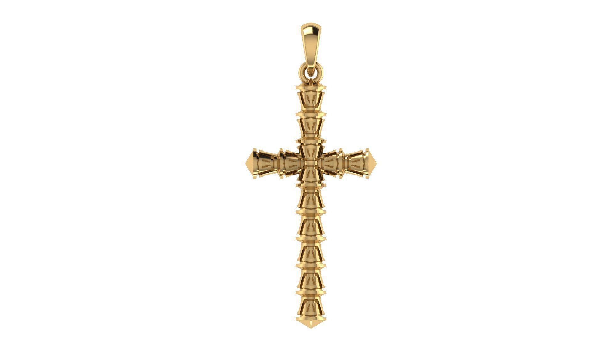 CROSS PENDANT CR149 3D print model_5
