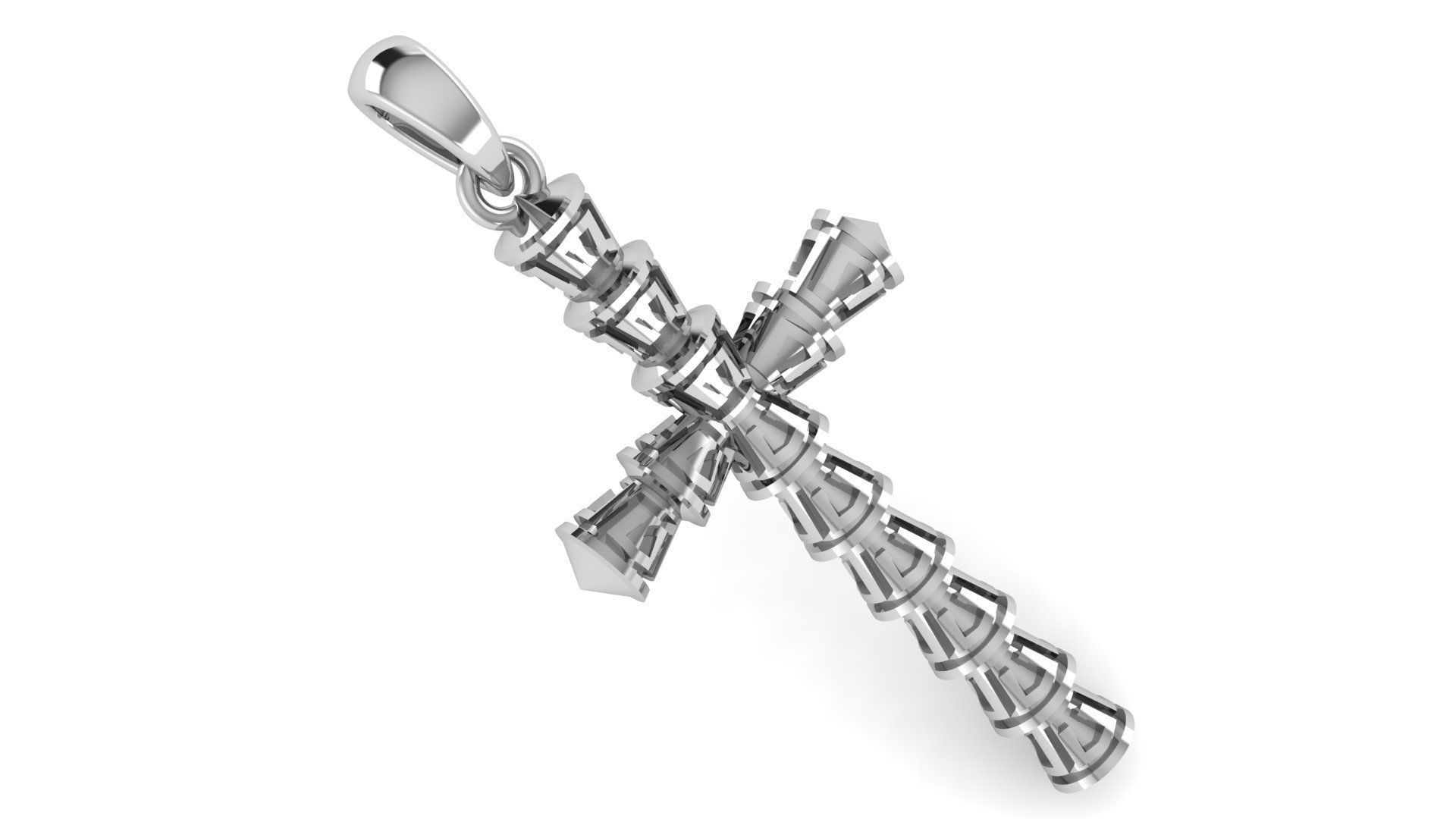 CROSS PENDANT CR149 3D print model_1