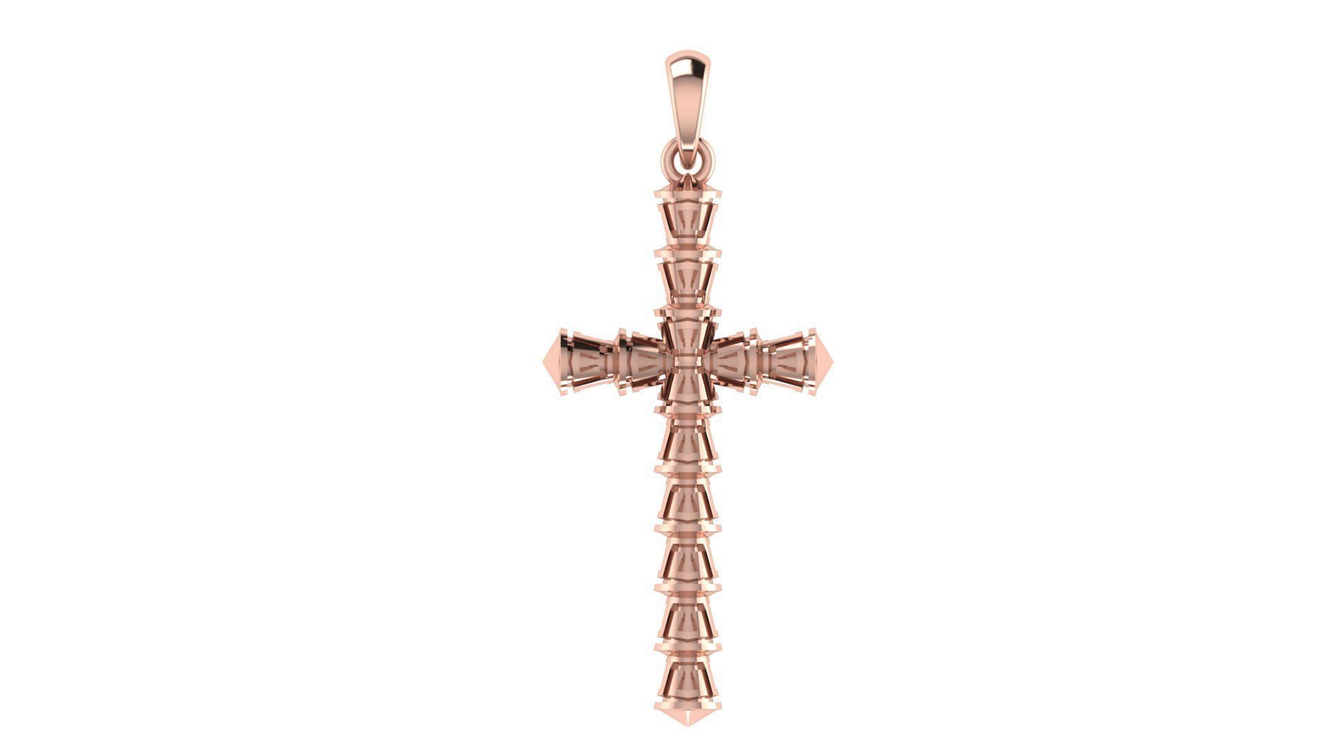 CROSS PENDANT CR149 3D print model_3