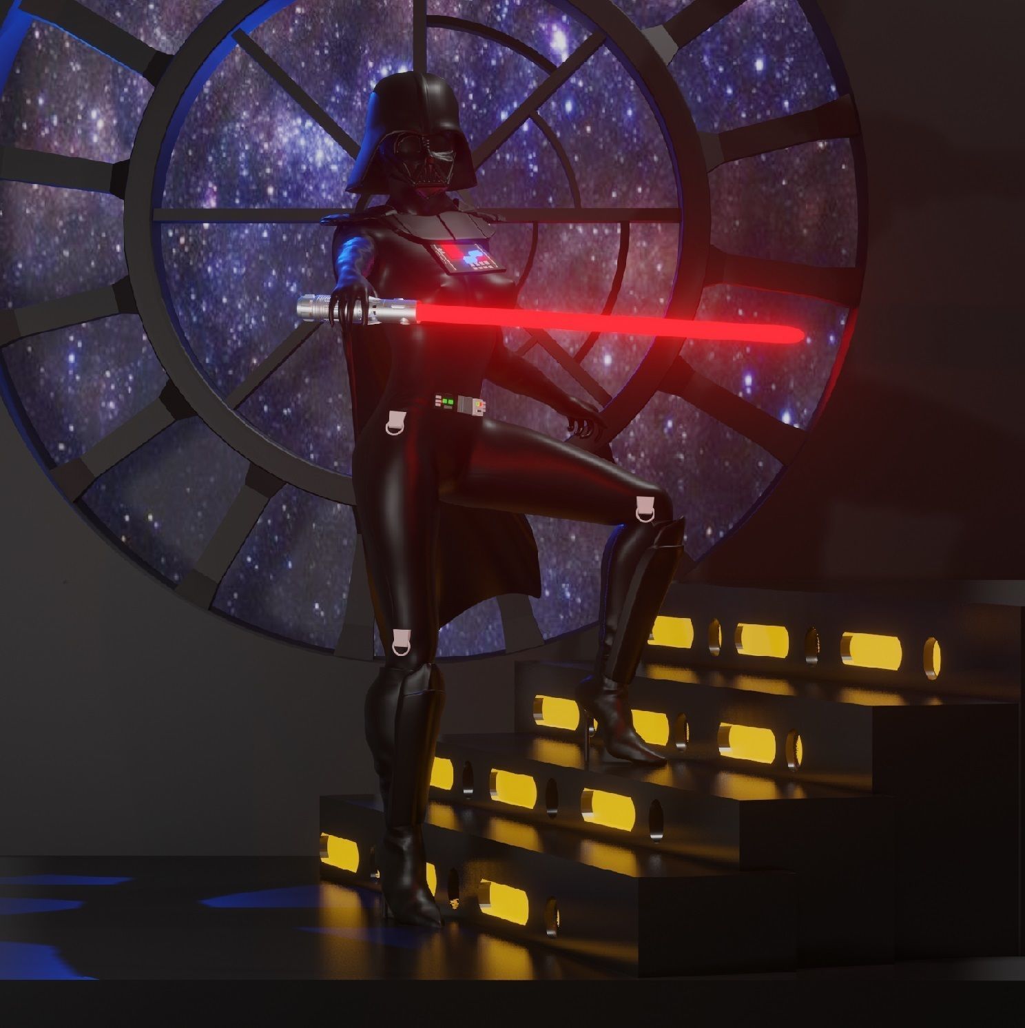 DARTH VADER FEMALE 3D print model_1