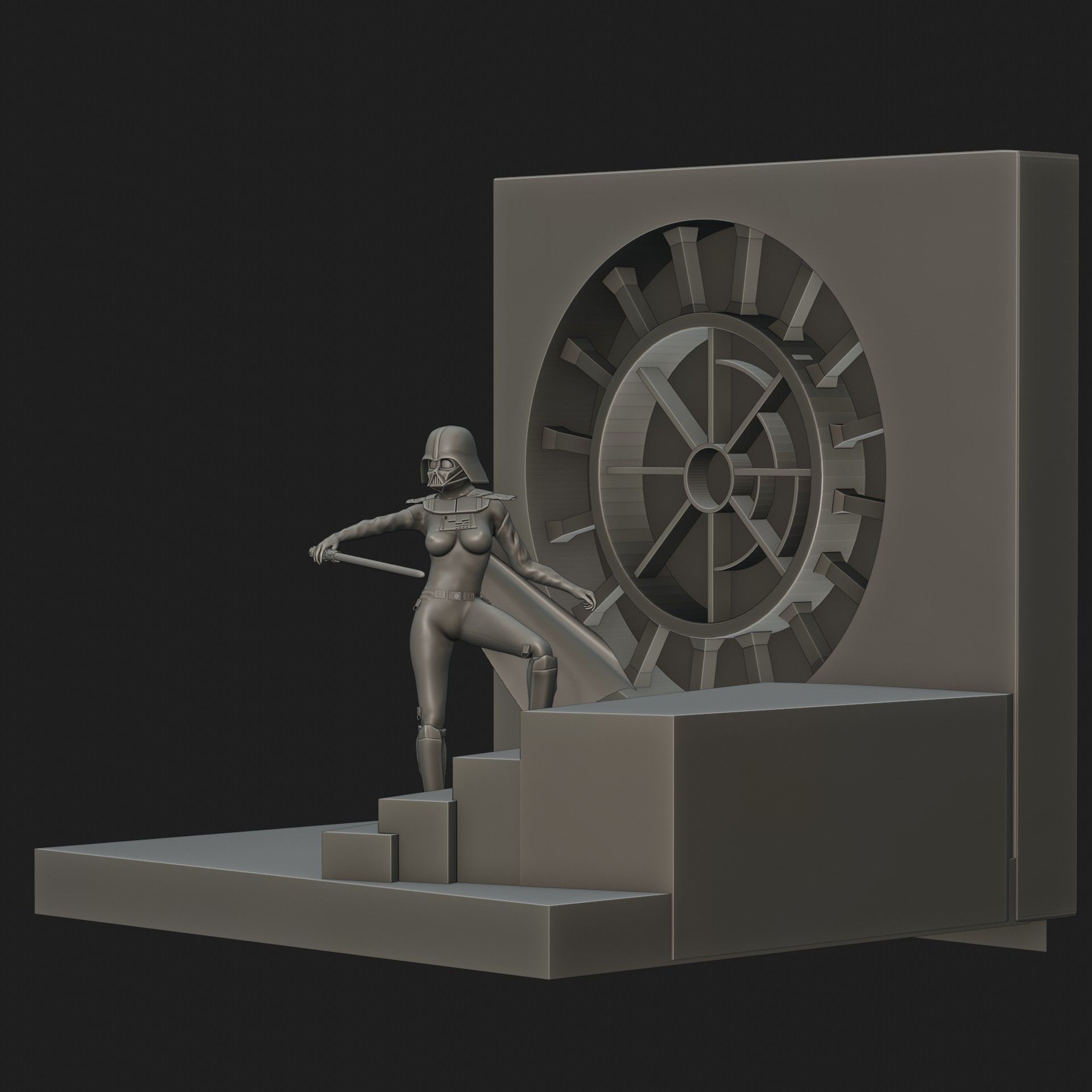 DARTH VADER FEMALE 3D print model_10