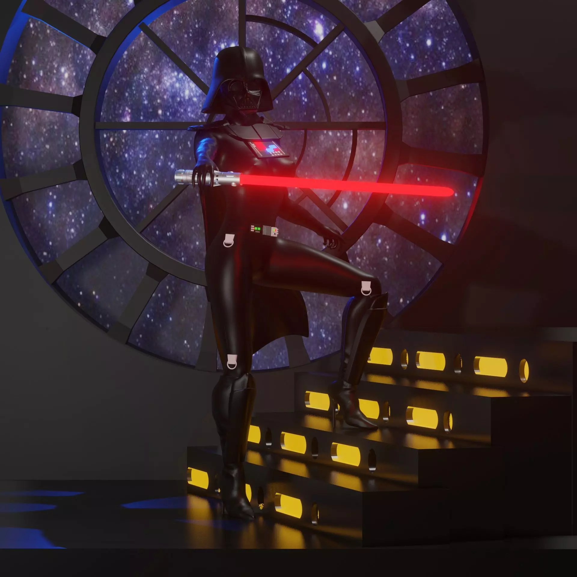DARTH VADER FEMALE 3D print model_0