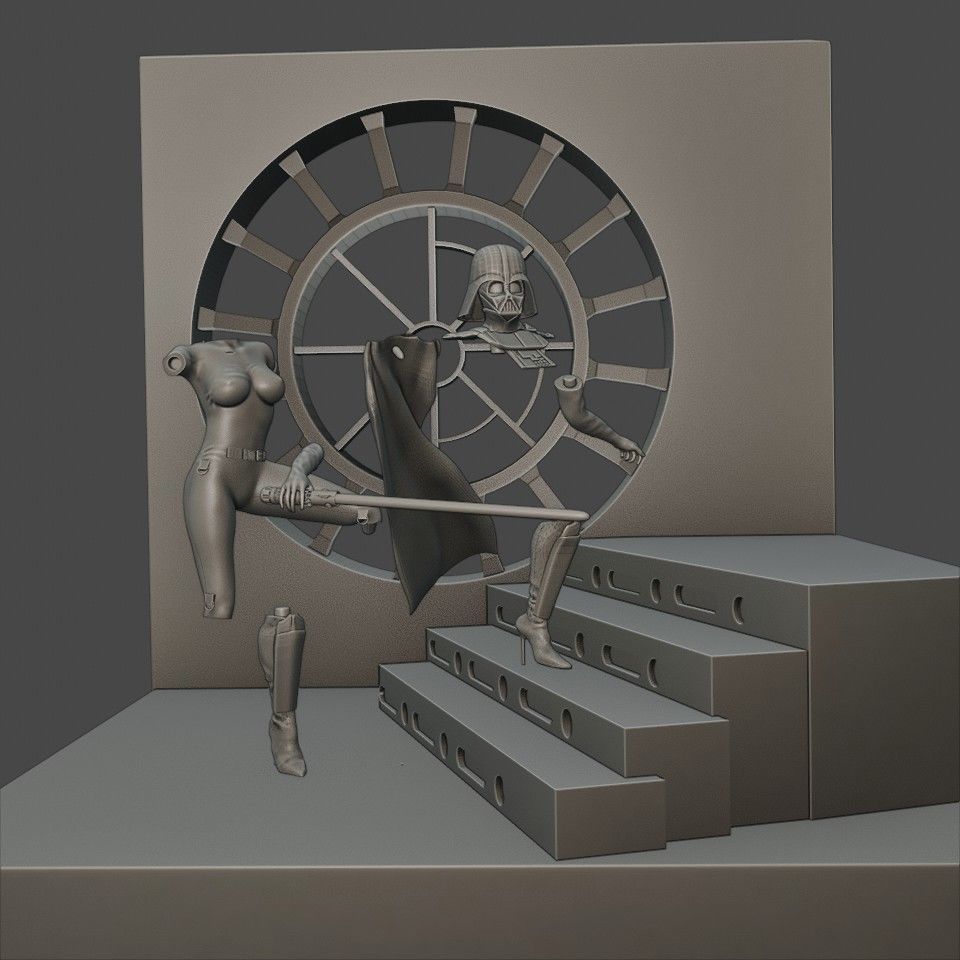 DARTH VADER FEMALE 3D print model_11