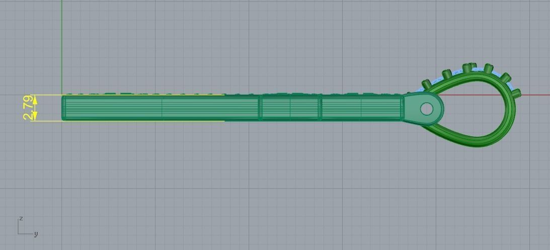 Pendant Cross Model 1717 3D print model_6