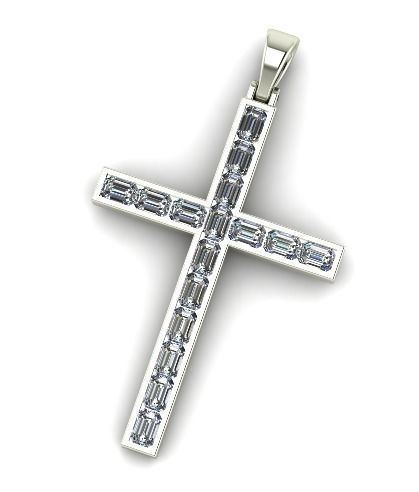 Pendant cross Model 1714 3D print model_1