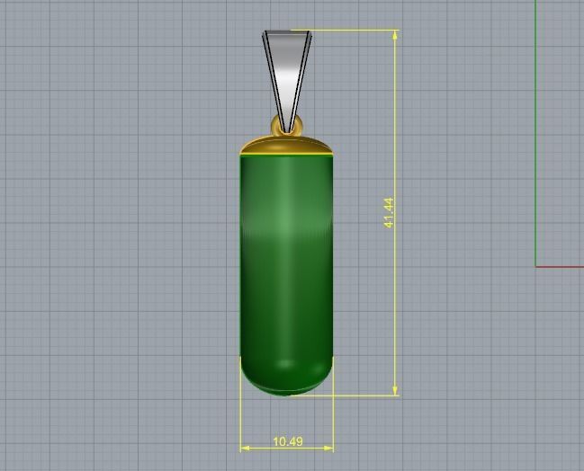 Pill box pendant Model 1709 3D print model_5