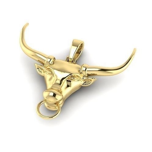 Bull head pendant Model 1724 3D print model