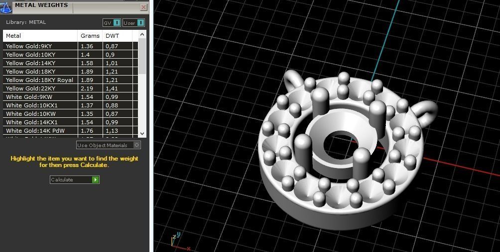 Pendant Model 1721 3D print model_7