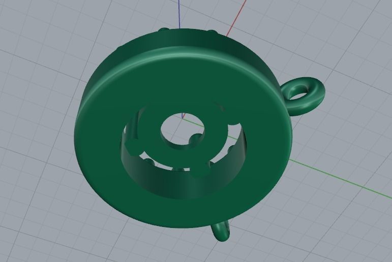 Pendant Model 1721 3D print model_4