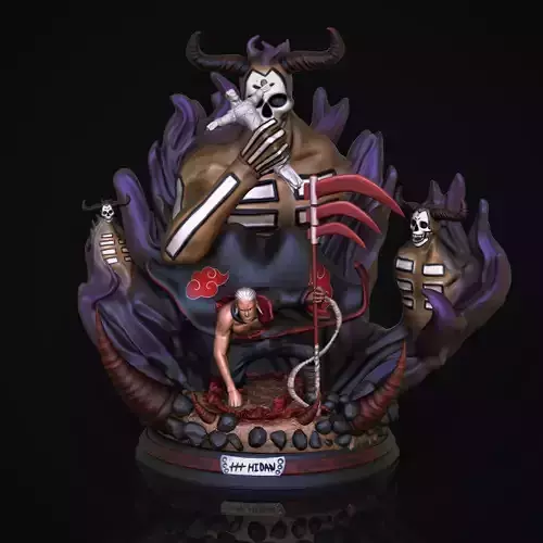 Hidan one piece statue 3D print model