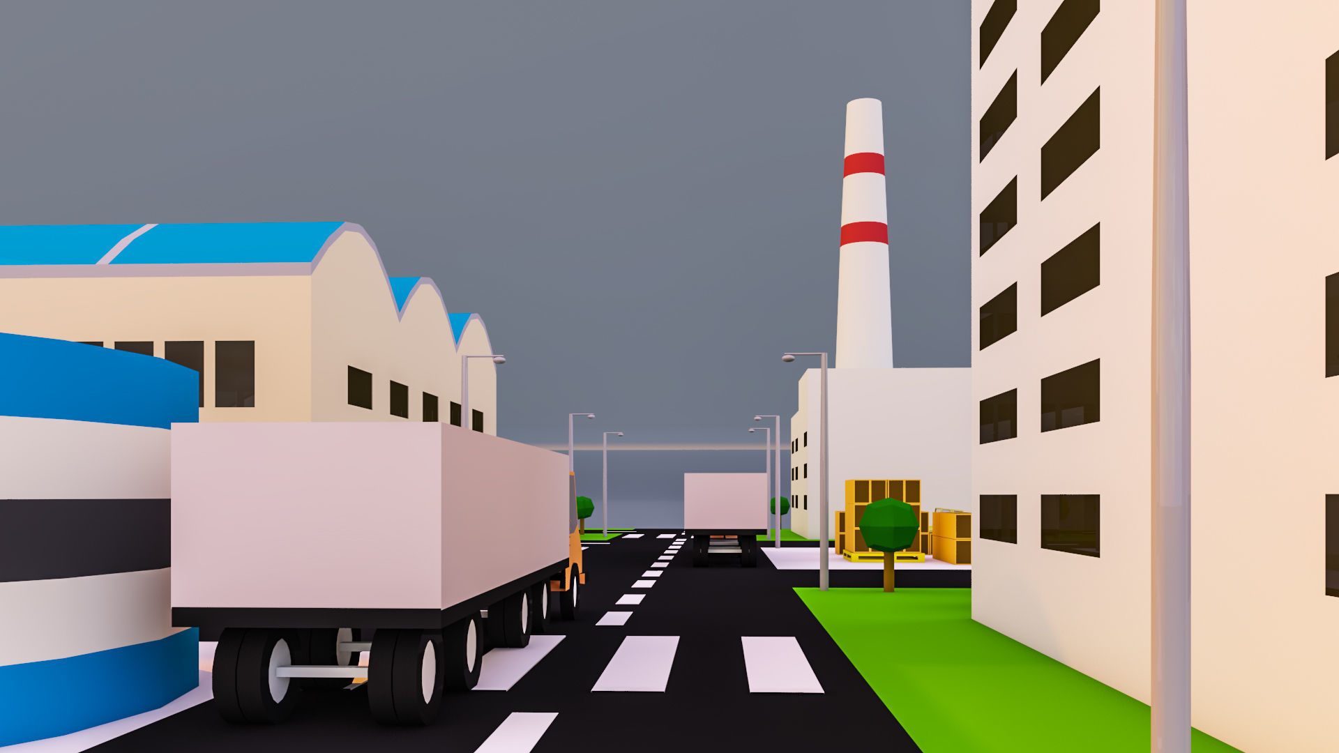 Low Poly factory- Low Poly Assets Low-poly 3D model Low-poly 3D model_7