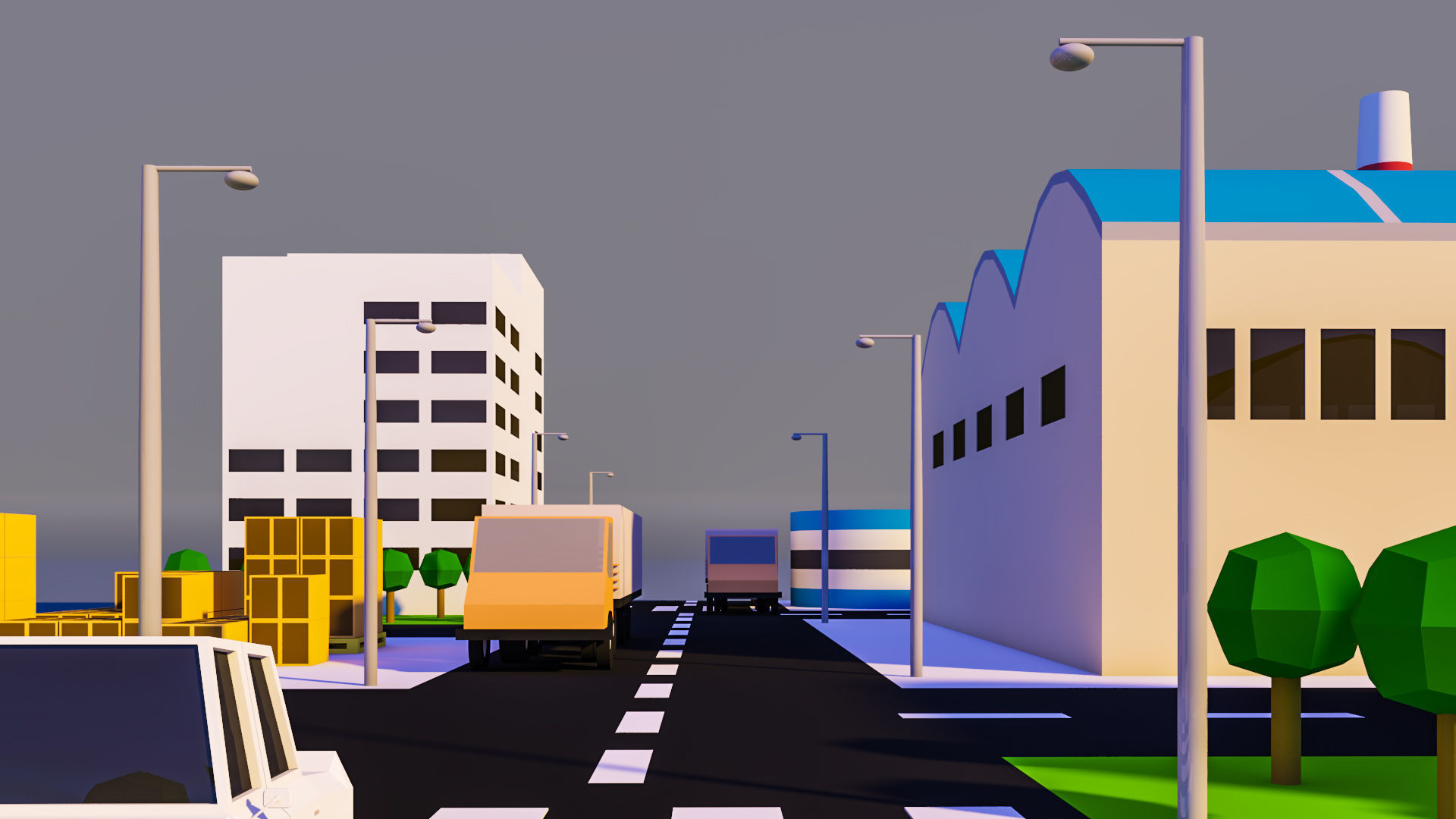 Low Poly factory- Low Poly Assets Low-poly 3D model Low-poly 3D model_5