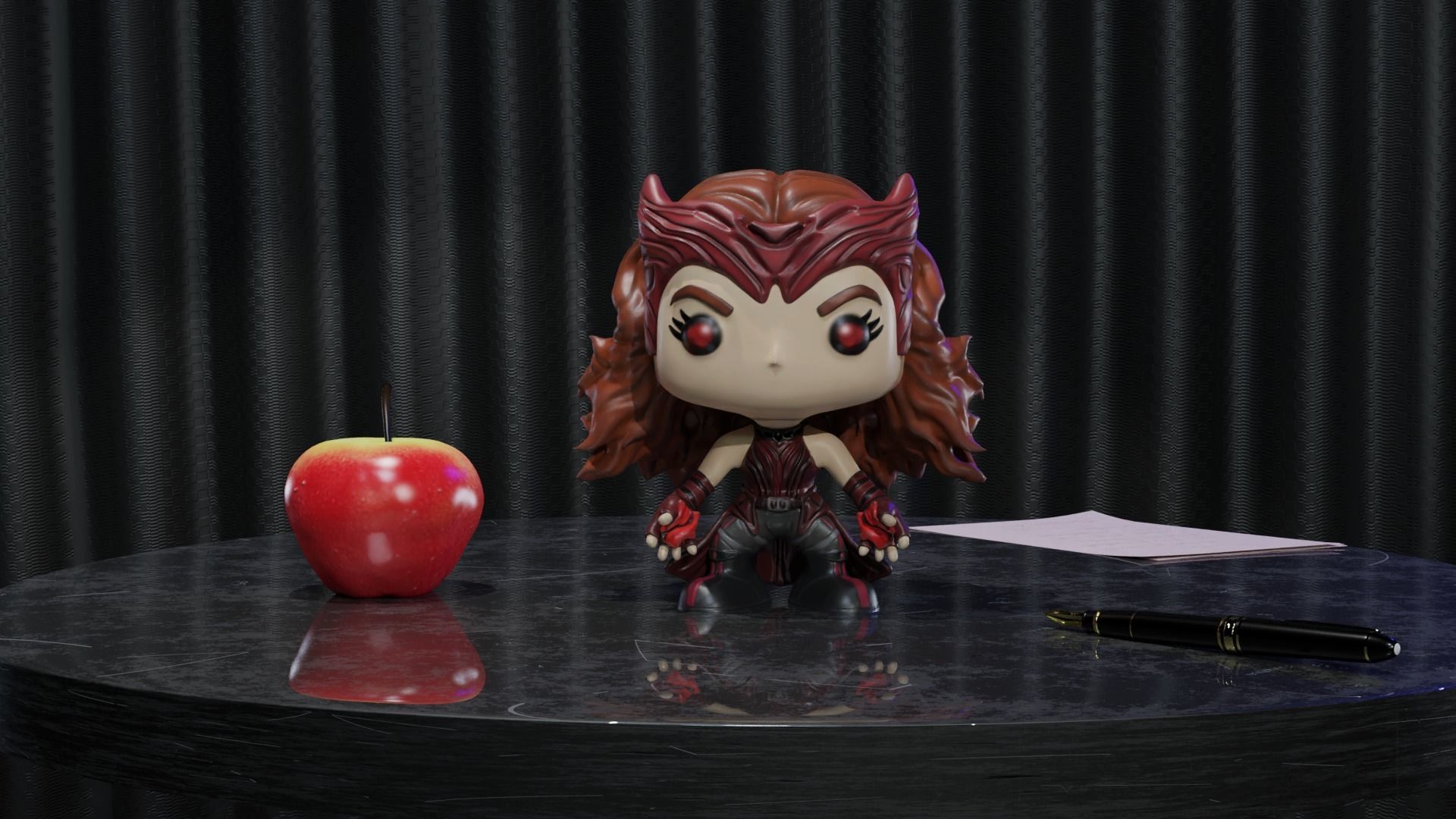 Wanda Vision Funko Scarlett Witch 3D print model_3