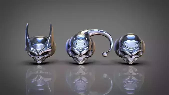 RING SKULL DRAGONBALL Z FREEZER MAJIN BUU CELL