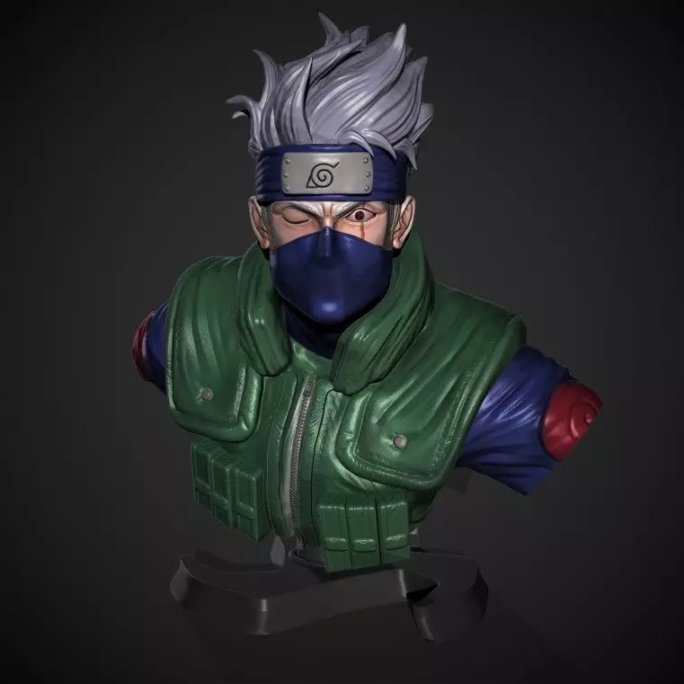 KAKASHI BUST 3D print model_0