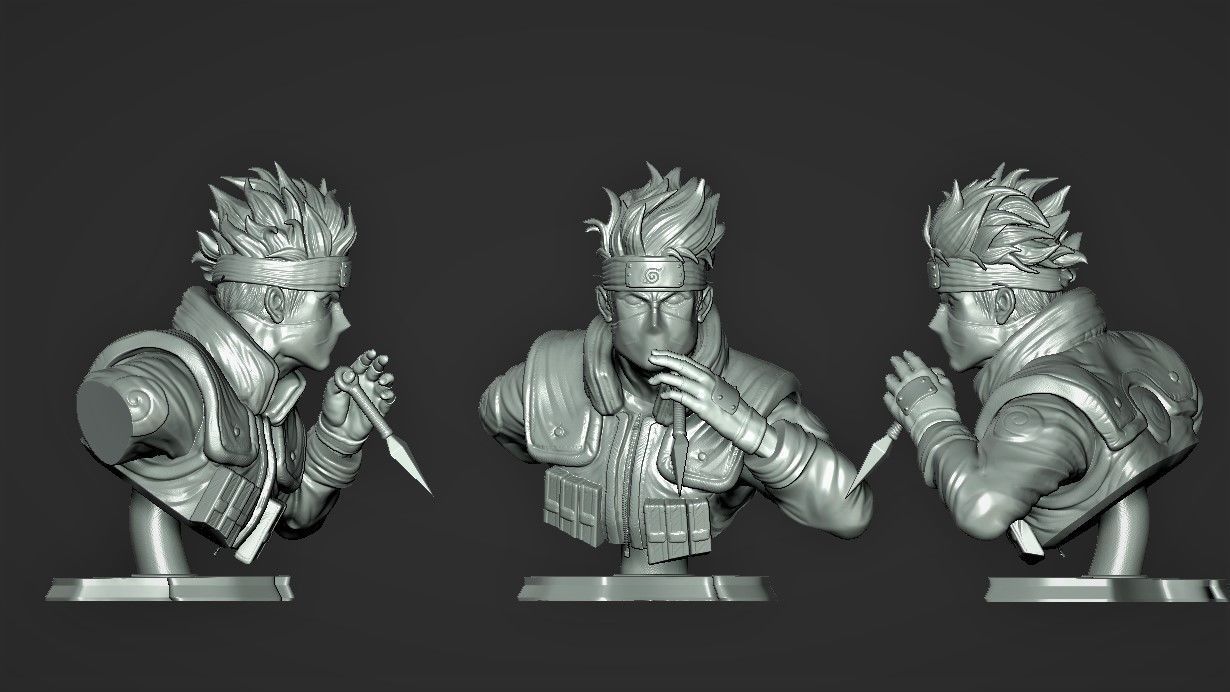 KAKASHI BUST 3D print model_4