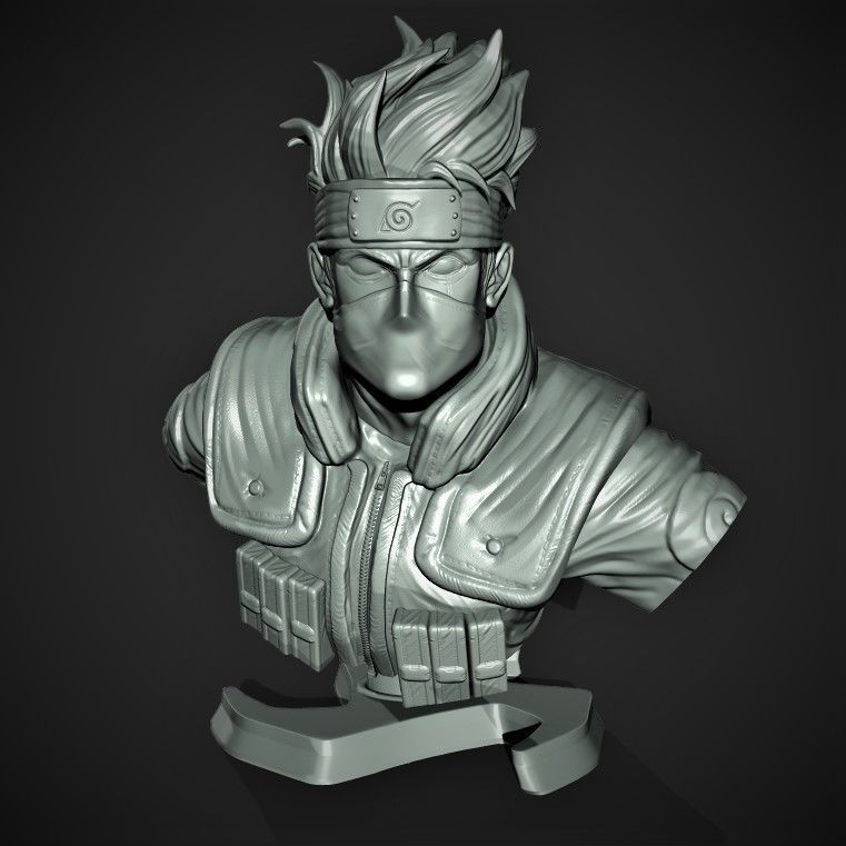 KAKASHI BUST 3D print model_1