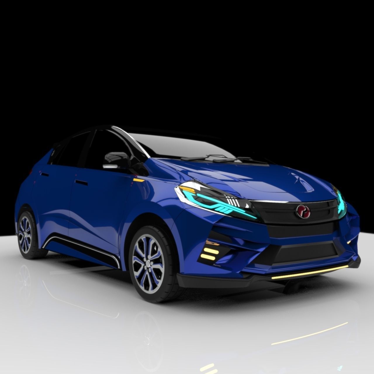 Compact Car Concept  3D model_4