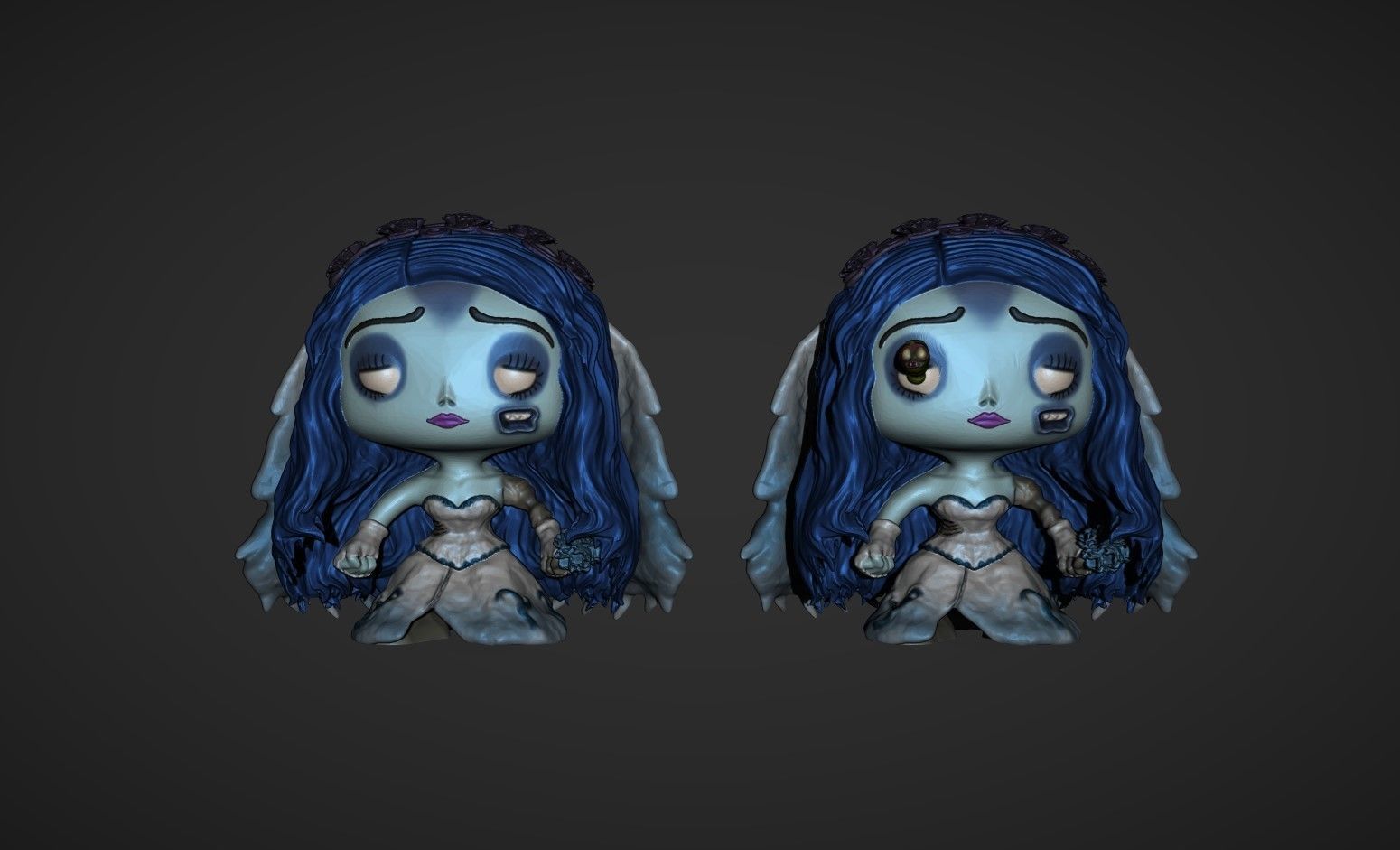 Funko Emily Corpse Bride 3D print model_4
