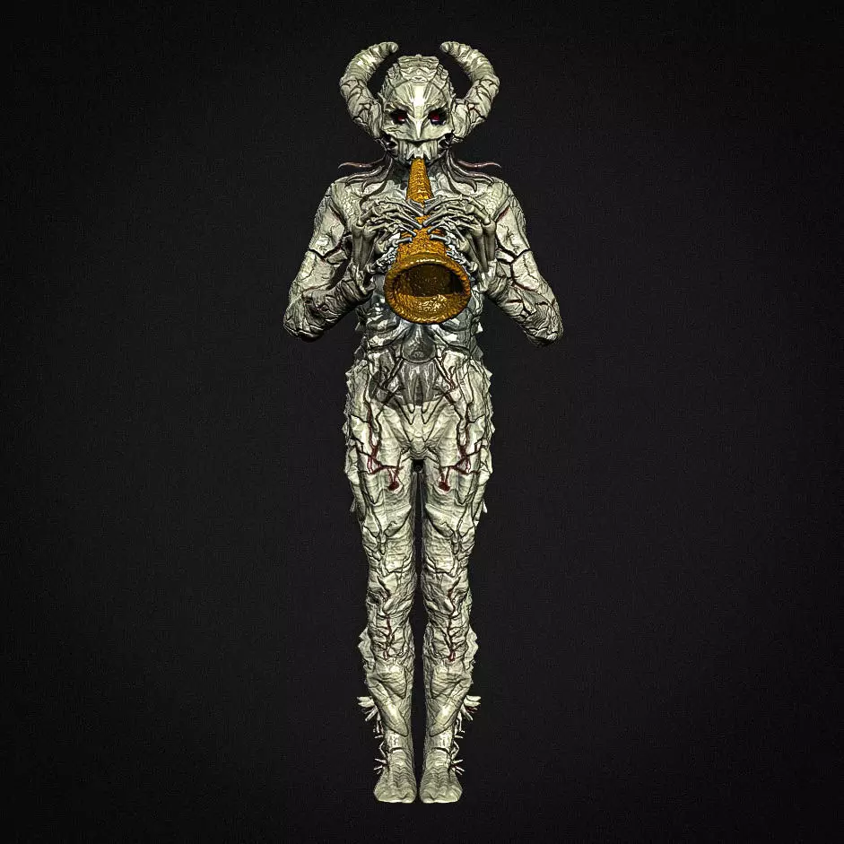 Human trumpet bone 3D print model