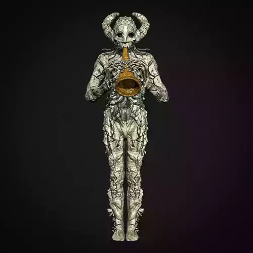 Human trumpet bone 3D print model