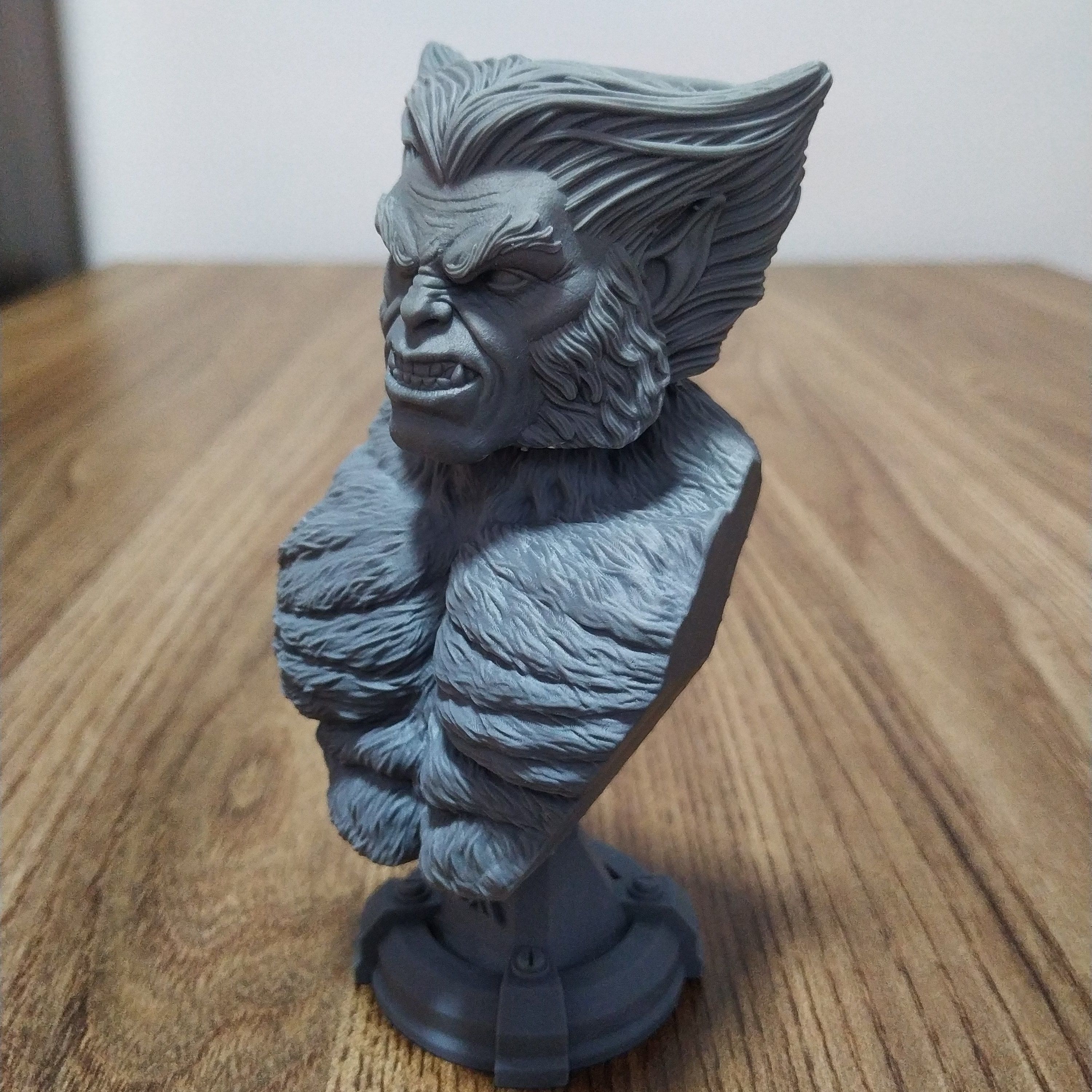 BEAST X-MEN BUST 3D print model_8
