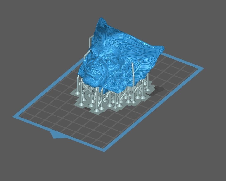 BEAST X-MEN BUST 3D print model_2