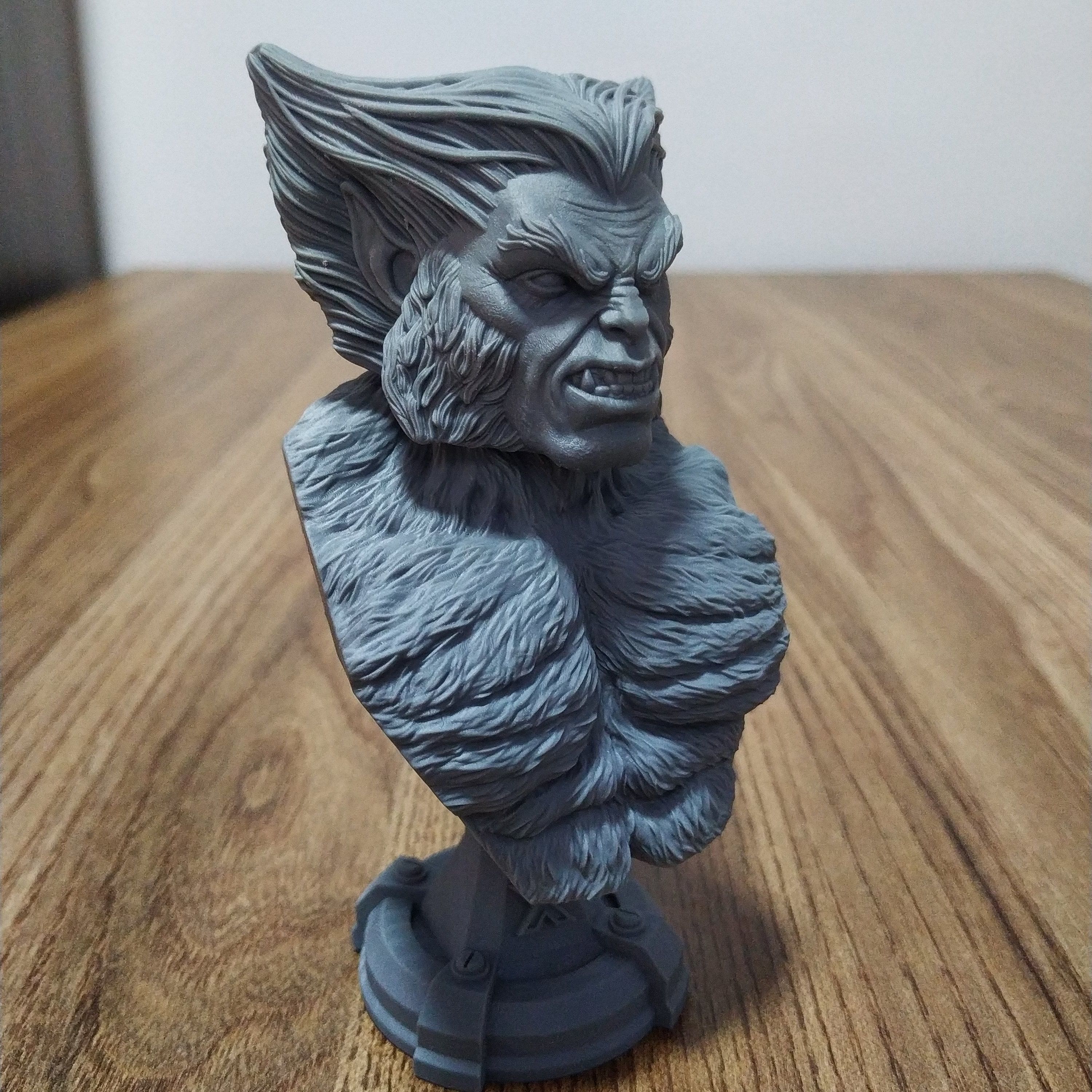 BEAST X-MEN BUST 3D print model_10