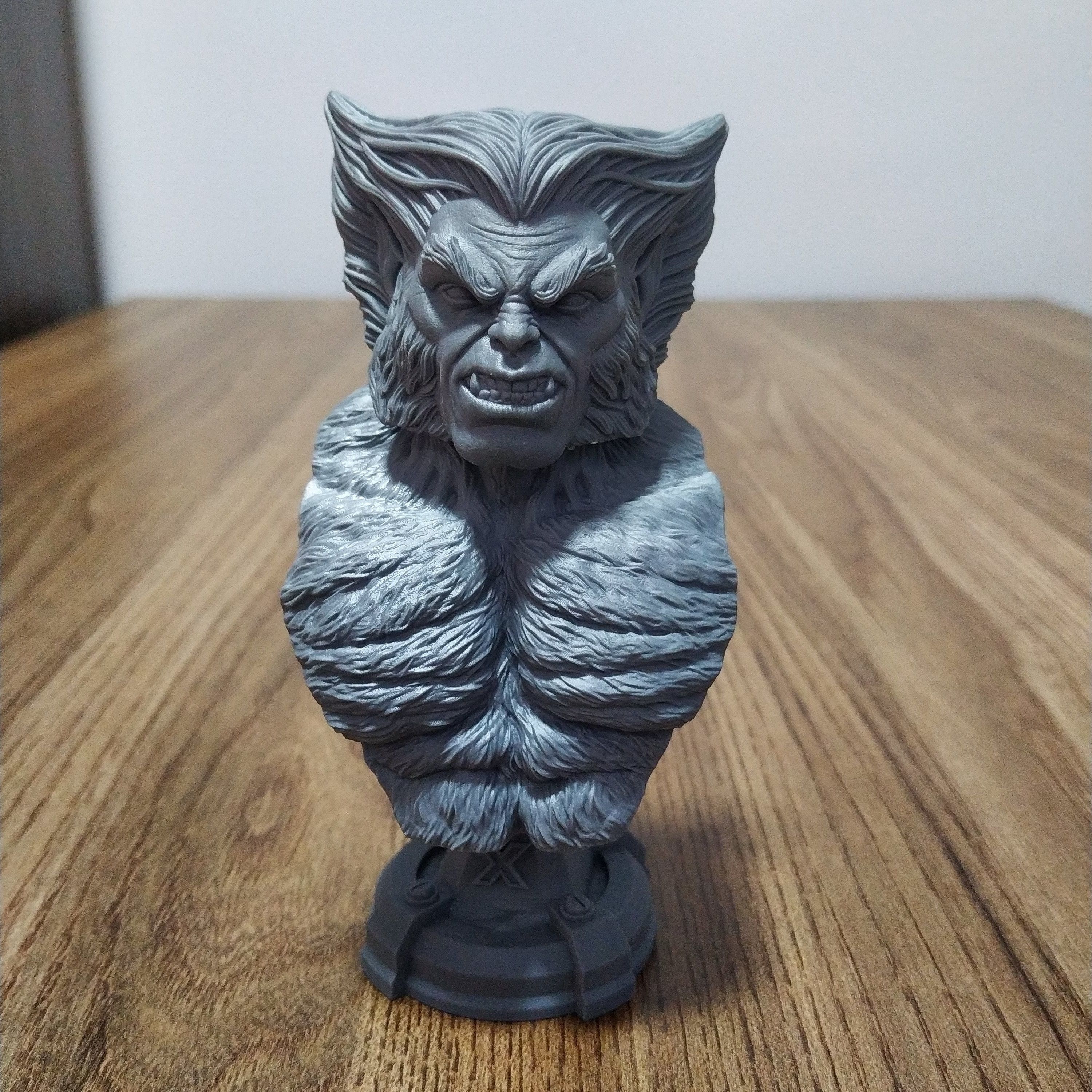 BEAST X-MEN BUST 3D print model_3