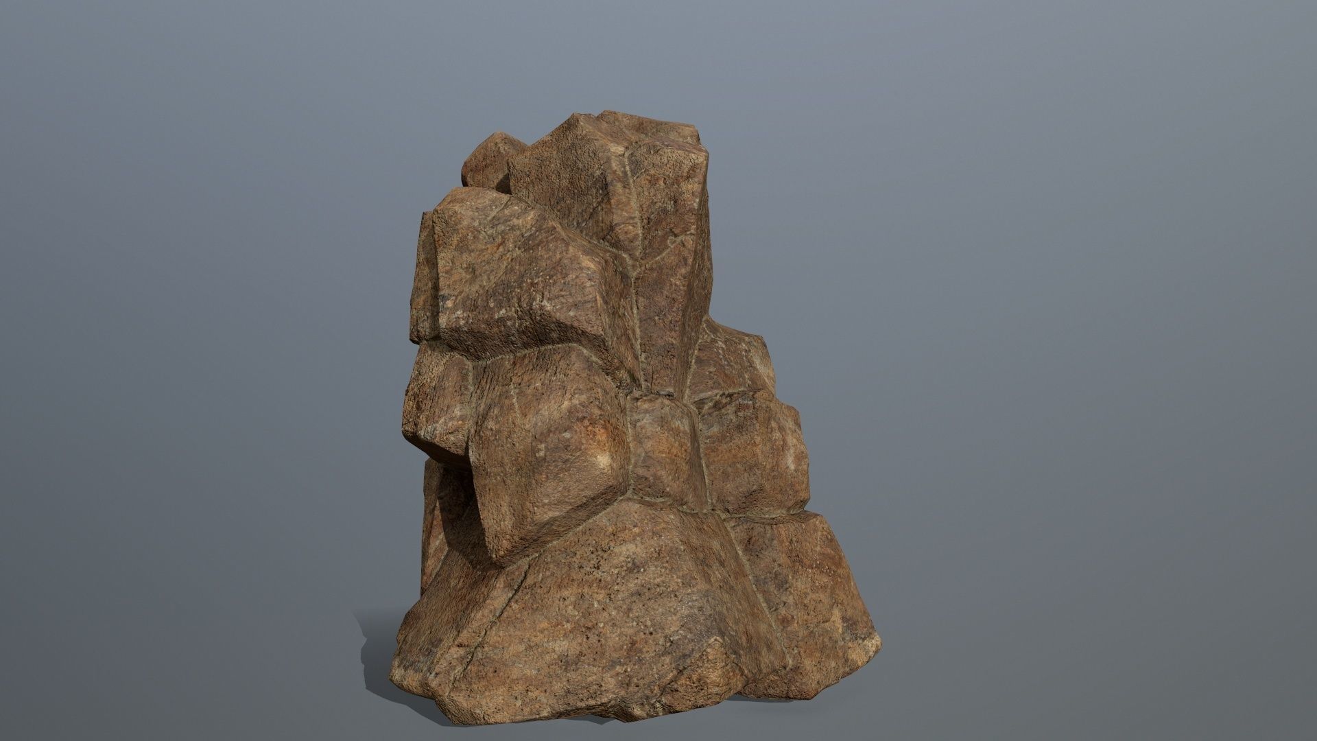 desert rocks  Low-poly 3D model_5