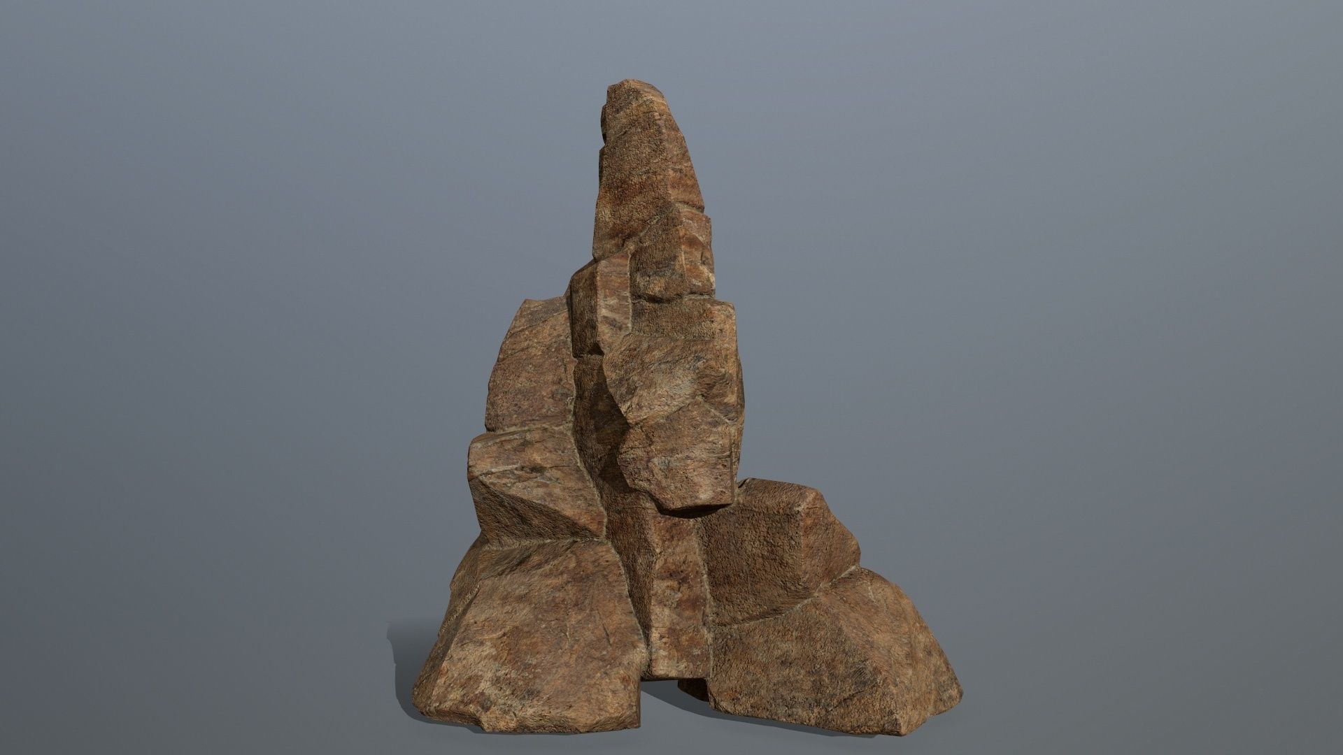 desert rocks  Low-poly 3D model_3