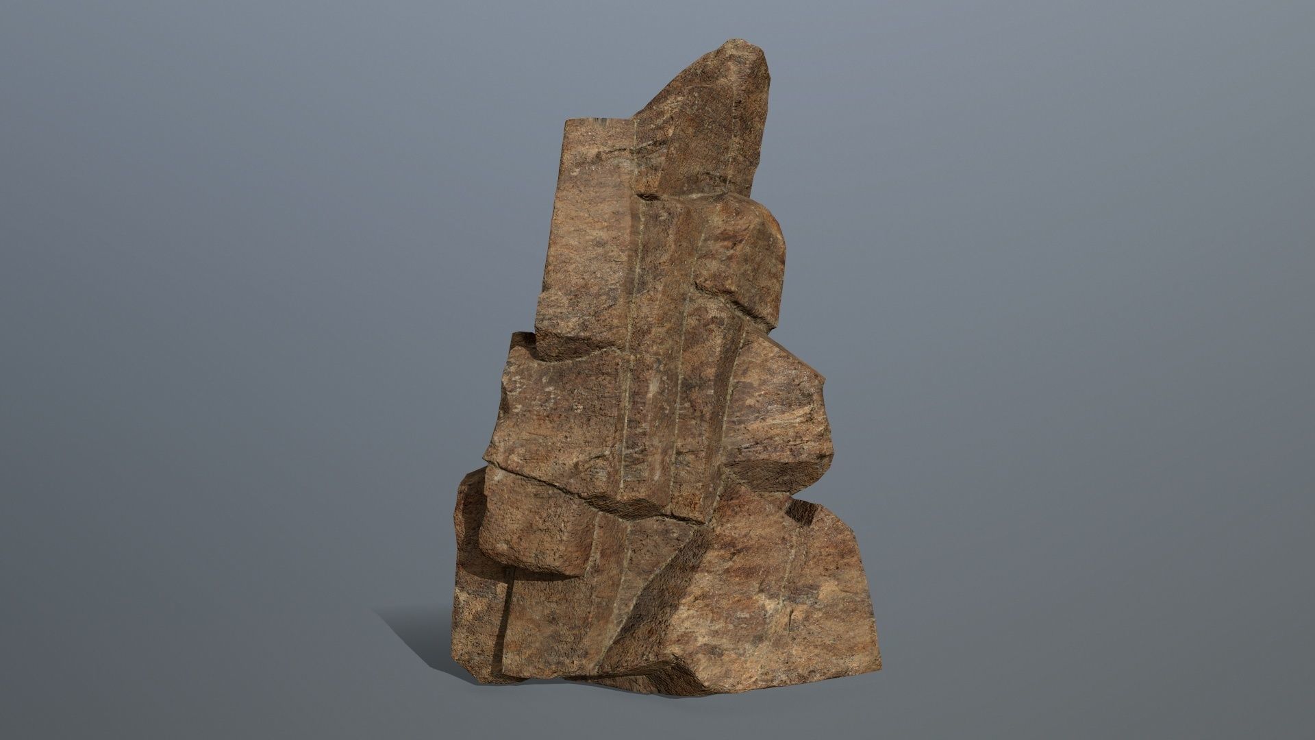 desert rocks  Low-poly 3D model_7