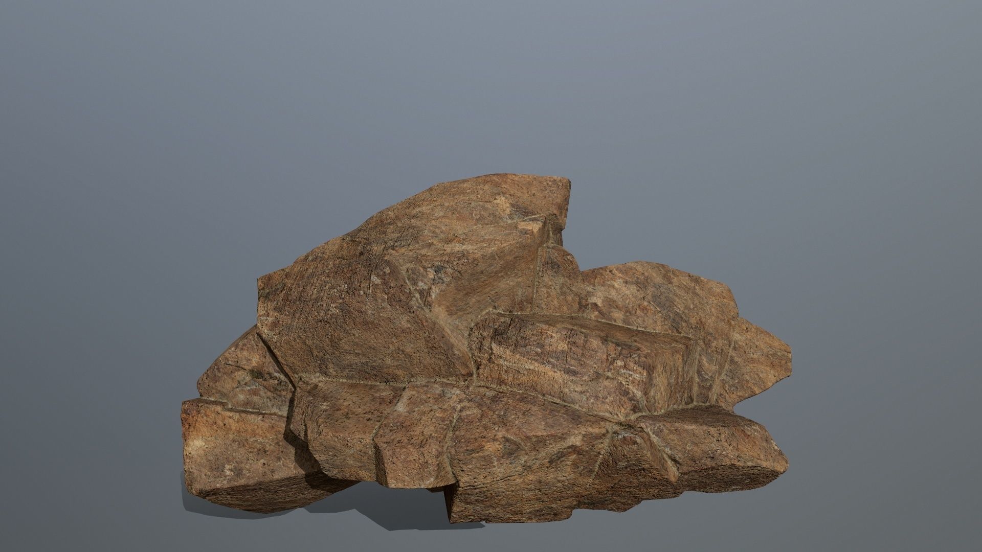 desert rocks  Low-poly 3D model_8