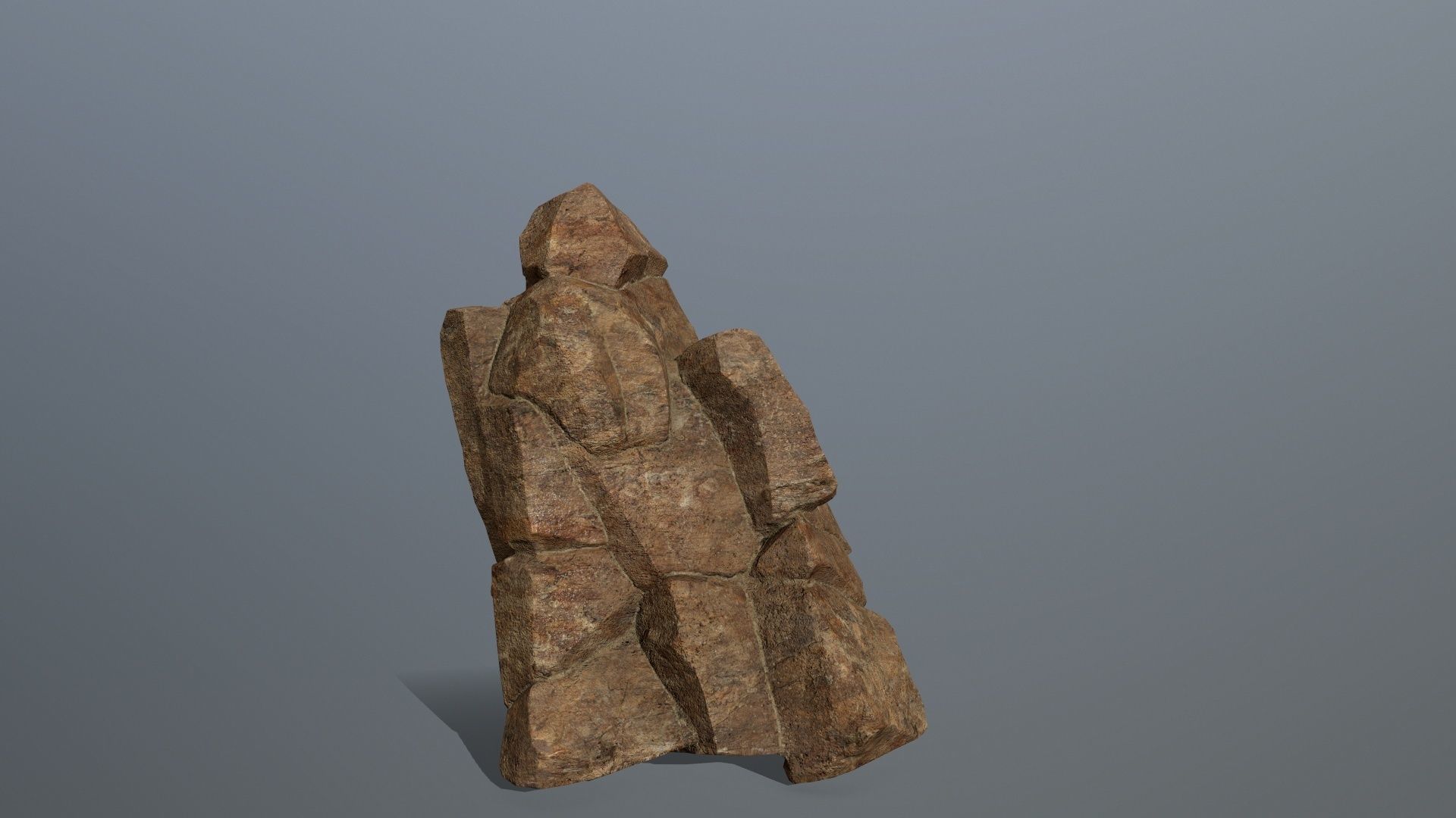 desert rocks  Low-poly 3D model_4