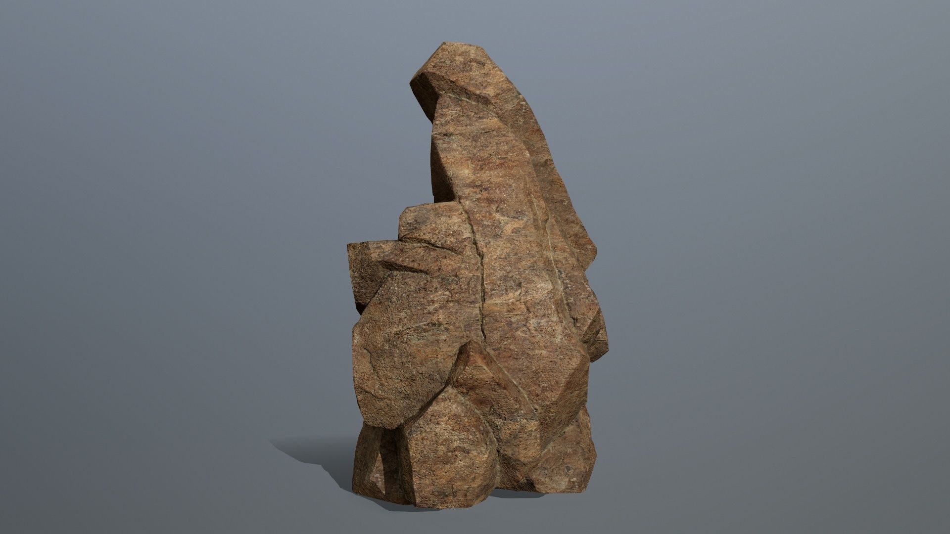 desert rocks  Low-poly 3D model_6