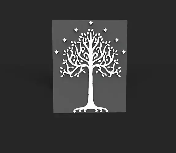 Arbol de gondor logo 3D Tree of gondor