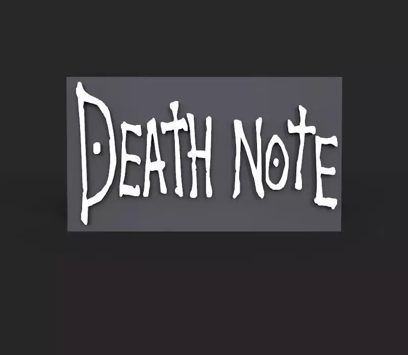 Death note logo 3D 3D print model