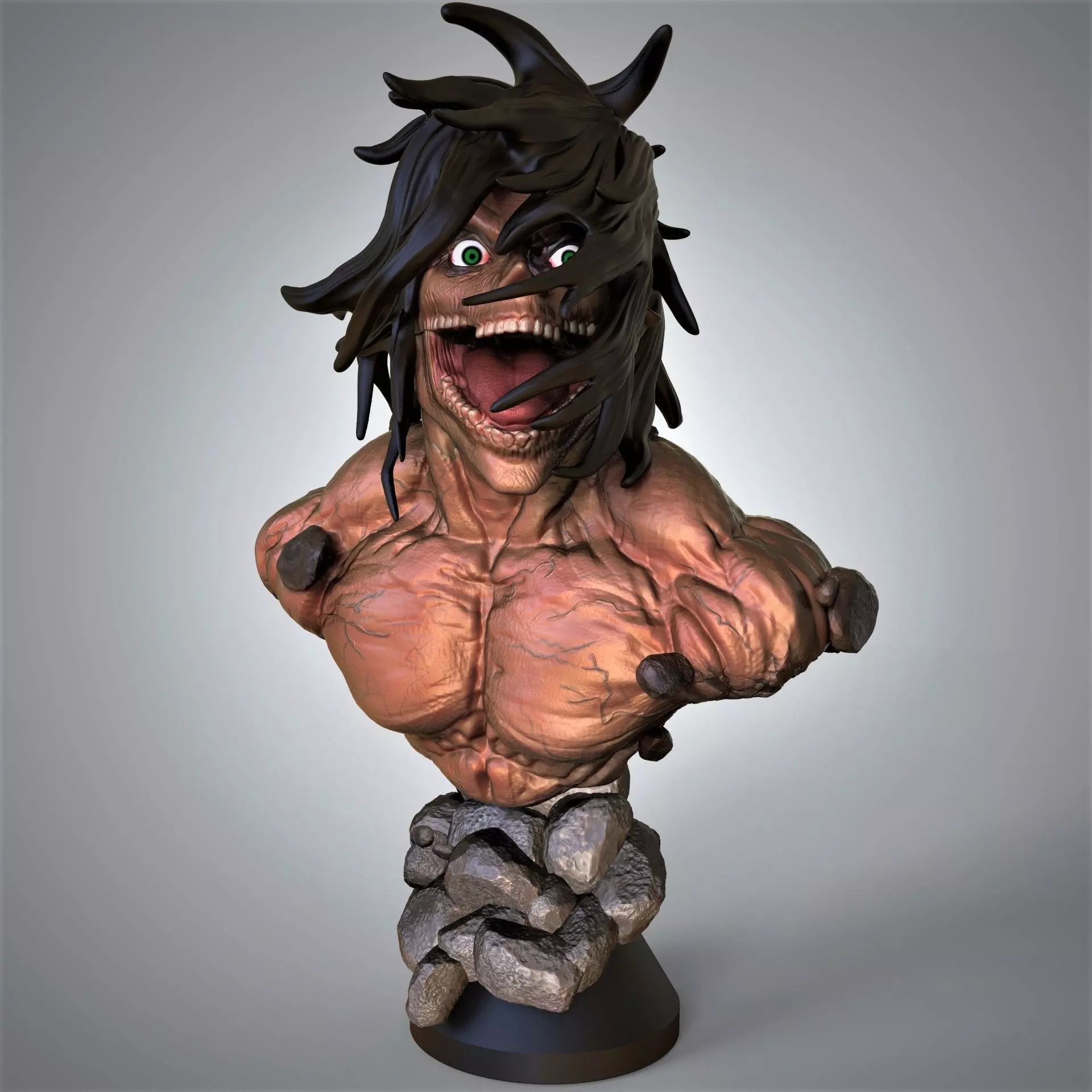Titan Eren Bust 3D print model_0